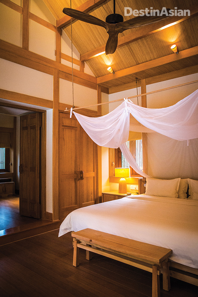 A room at the Six Senses Qing Cheng Mountain.