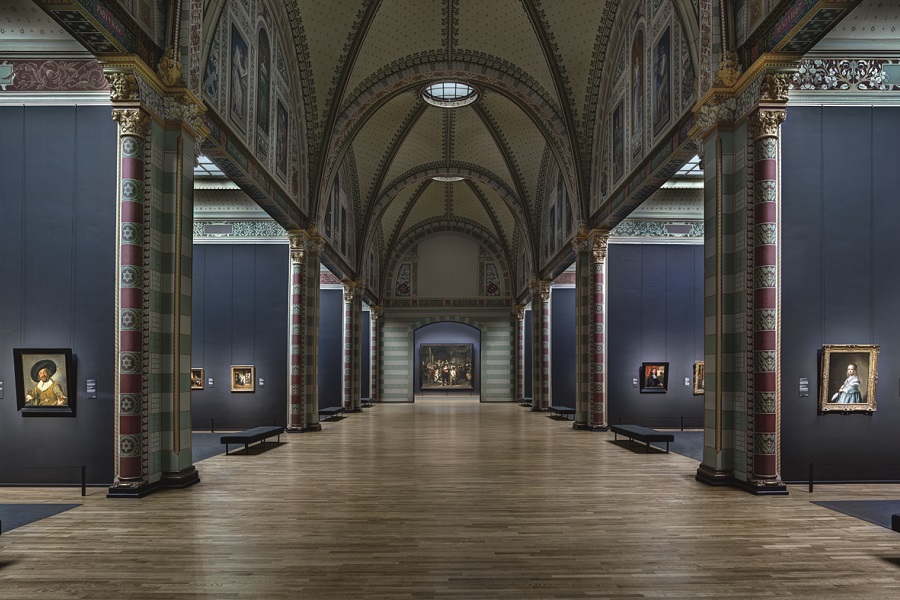 The Rijksmuseum's hall of fame in Amsterdam. 