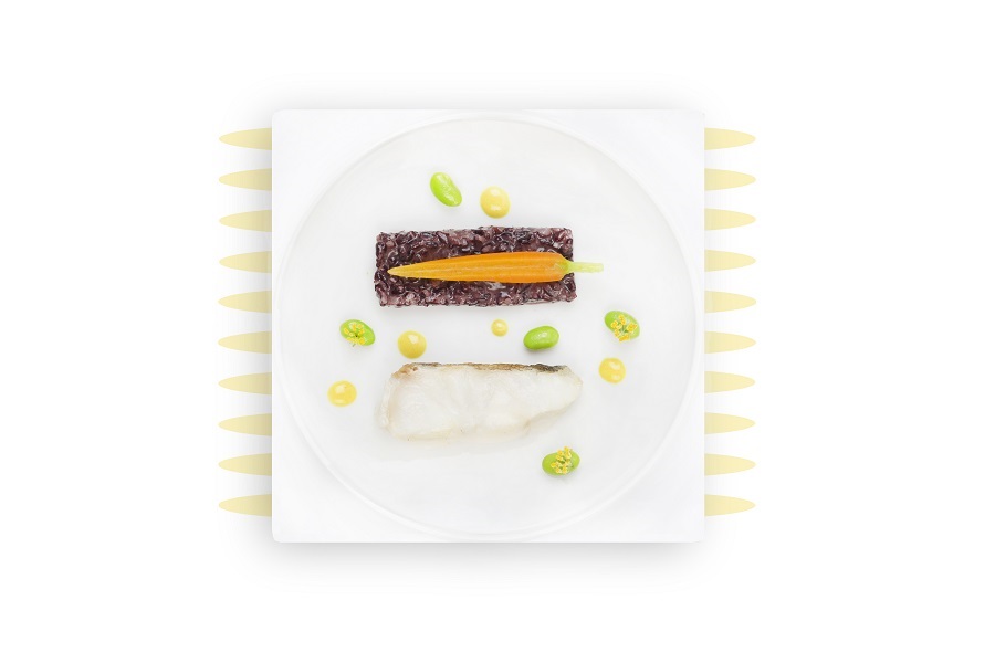 One of the dishes created by Anne-Sophie Pic for Air France's La Premiere passengers in a previous partnership with the airline. 