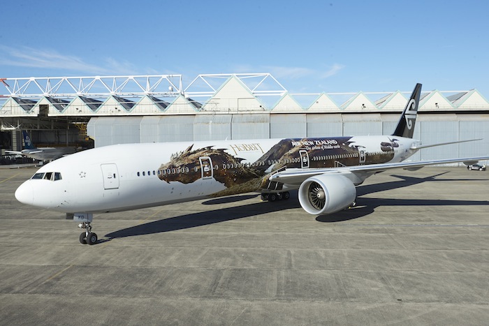Air New Zealand's Hobbit-inspired livery.