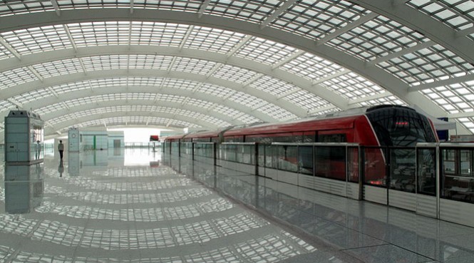 The Beijing Capital International Airport.
