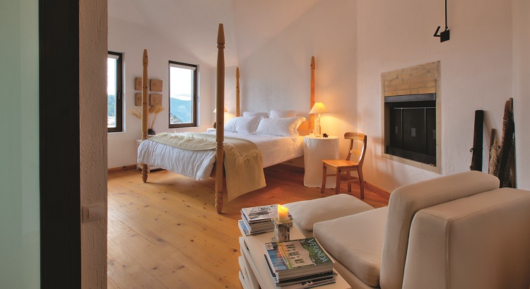 One of the six individually designed bedrooms at Villa Gella.