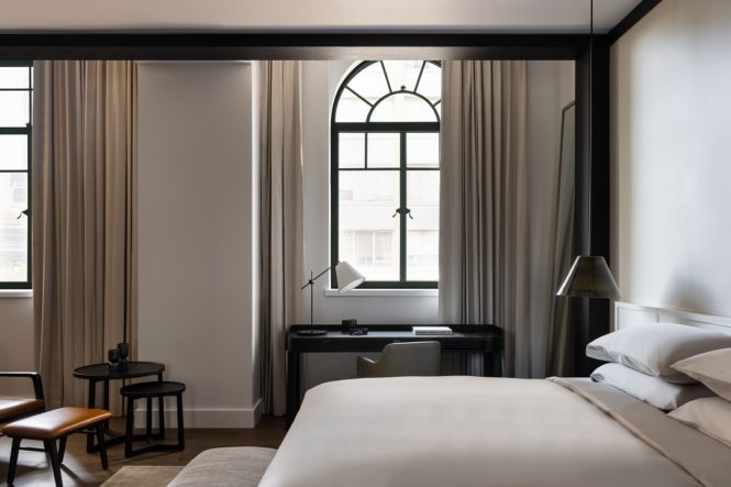 A guest room at Capella Sydney.