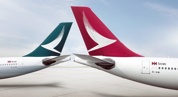 The new Cathay Dragon logo will adopt Cathay Pacific's brushwing logo on a red background.