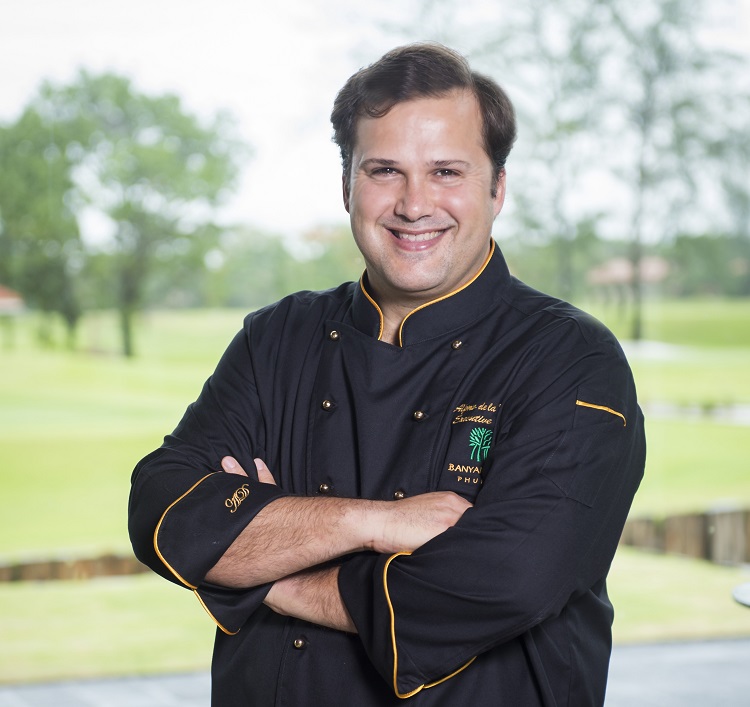 Executive chef Alfonso de la Dehesa, who oversees all of Banyan Tree's dining venues and bars.
