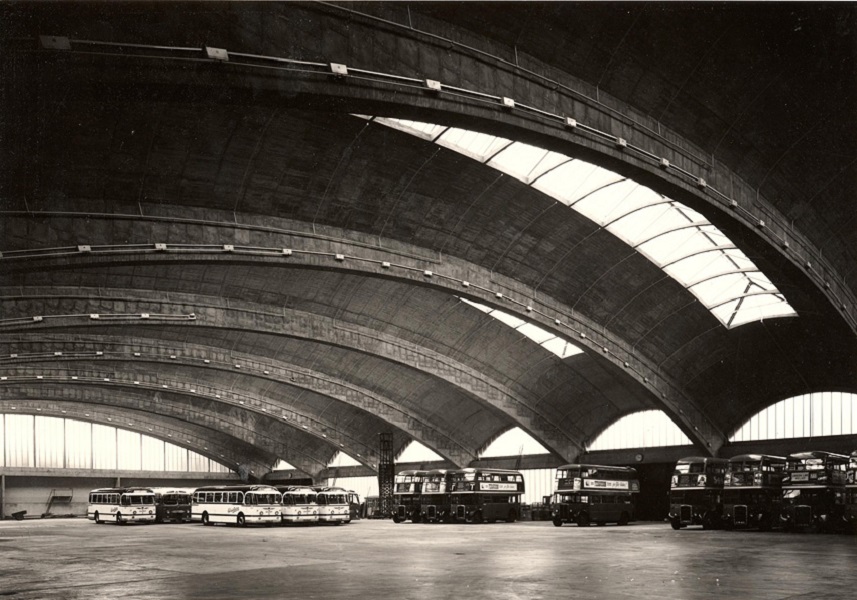 The Stockwell Bus Garage, made of concrete, is one of London's many architectural wonders.