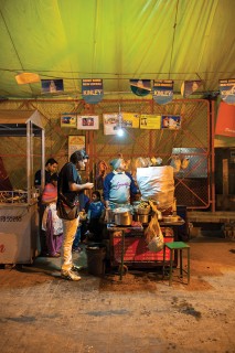 Gaggan Anand at Jetendra Pundit's Puchka Stall