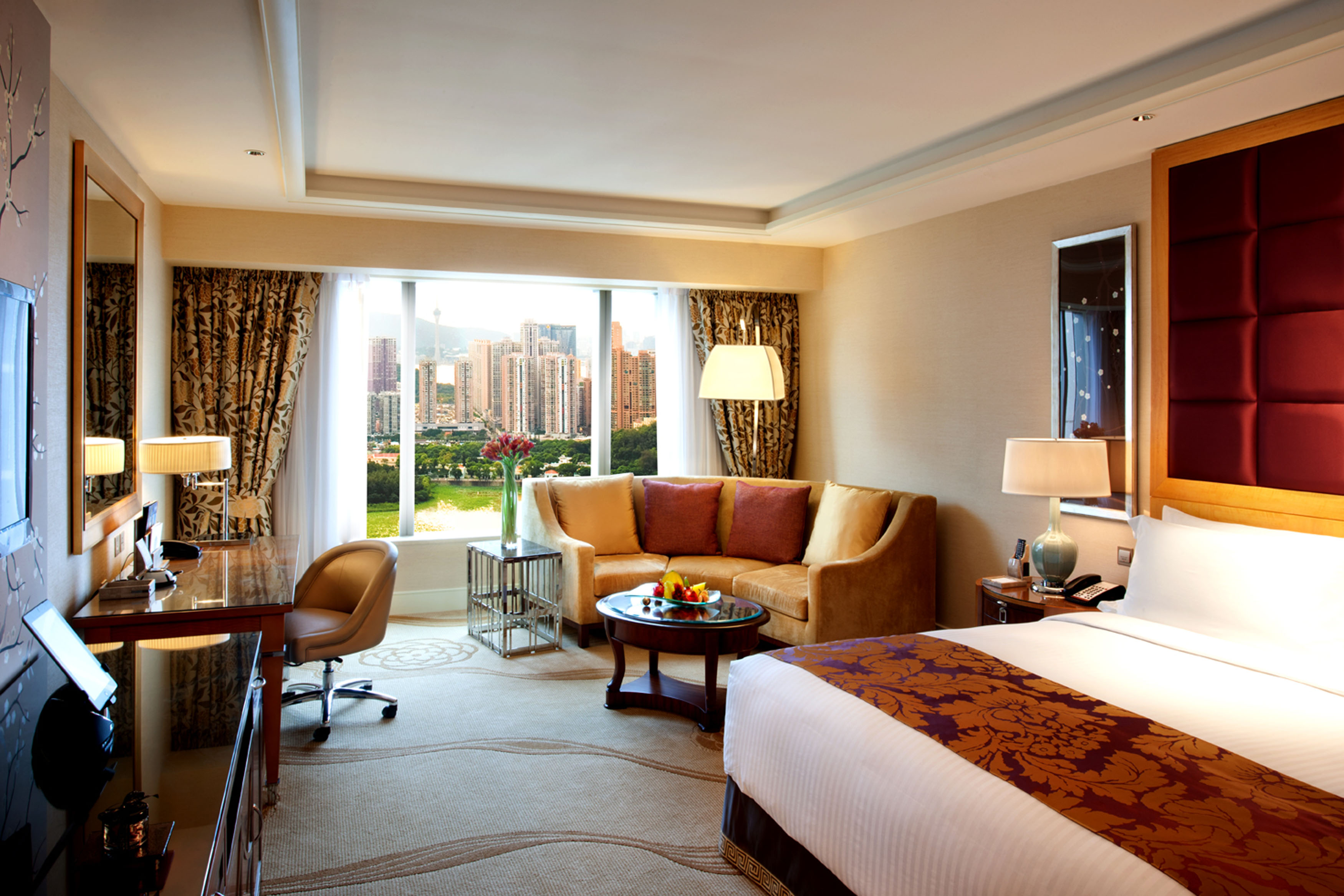A guest room at Conrad Macao.
