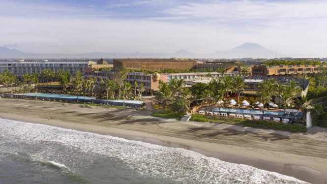 Desa Potato Head offers direct access to Seminyak Beach.