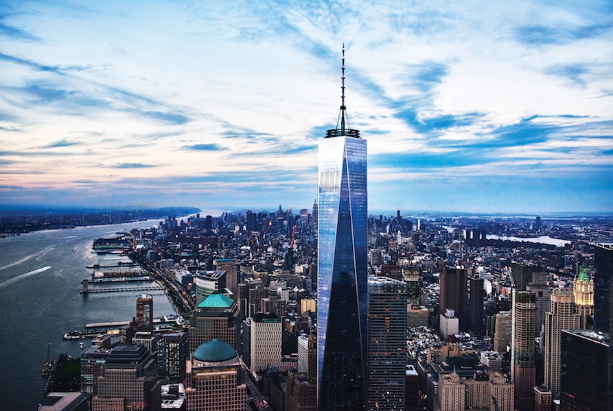 Designed by Daniel Libeskind and David Childs, One World Trade in Manhattan's Financial District is now the tallest building in the Western Hemisphere.