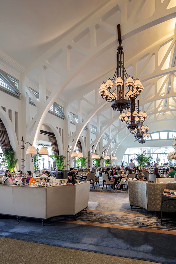Old meets new at The Clifford Pier, a colonial-era boat pier that now serves as a hawker fare-inspired dining room at the Fullerton Bay Hotel.