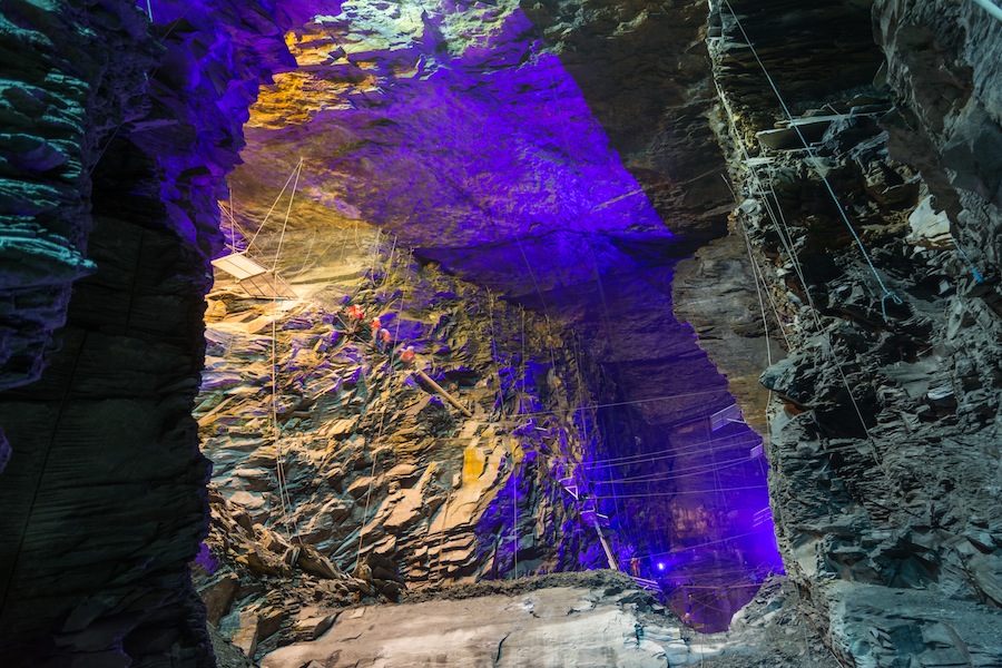 The caverns were last accessible 200 years ago, when they were used for slate mining.
