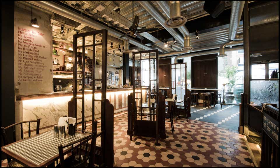 The interior of Dishoom by Sim Canetty.