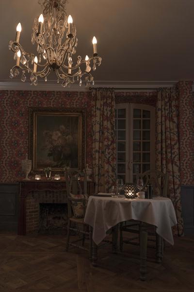 The interior is inspired by 18th century France.