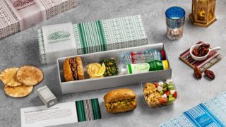 Emirates’ iftar meal boxes will vary by the week.