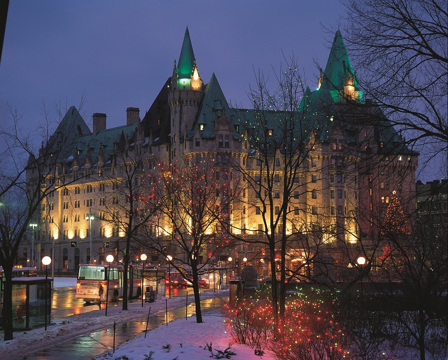 The city's imposing chateau built by railroad magnate Charles Melville Hays is now a posh Fairmont hotel.
