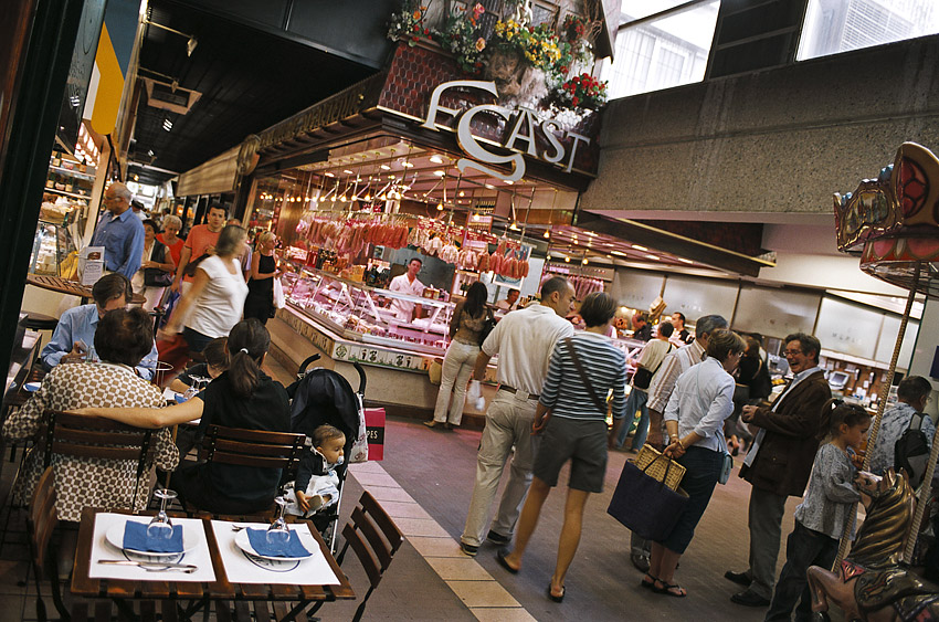 The indoor market Halles de Lyon Paul Bocuse is highly recommended by Daniel Boulud.