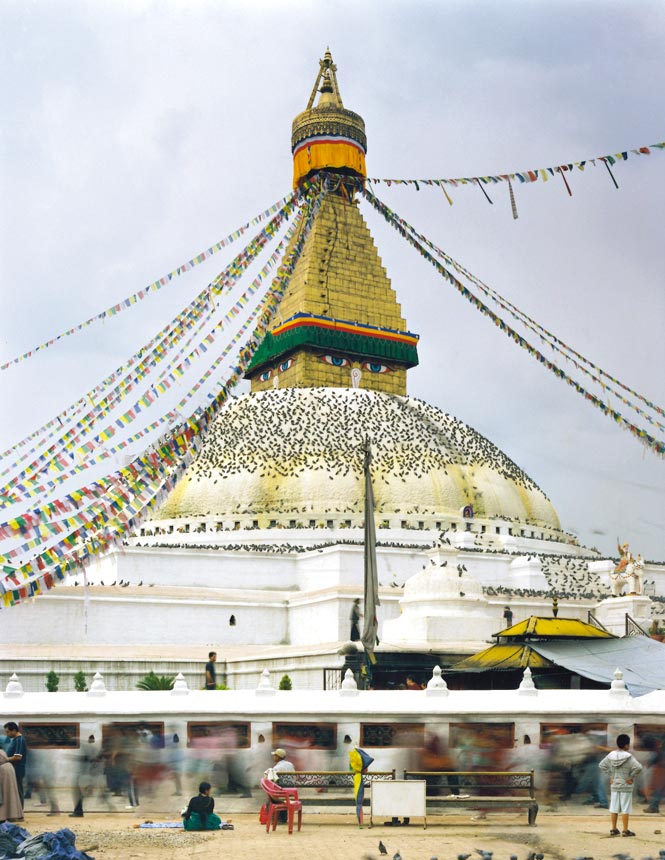 Kathmandu’s famed Bodhnath stupa.