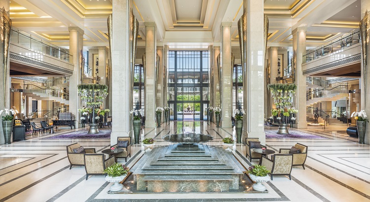 The lobby oozes luxury and a sophisticated European charm.
