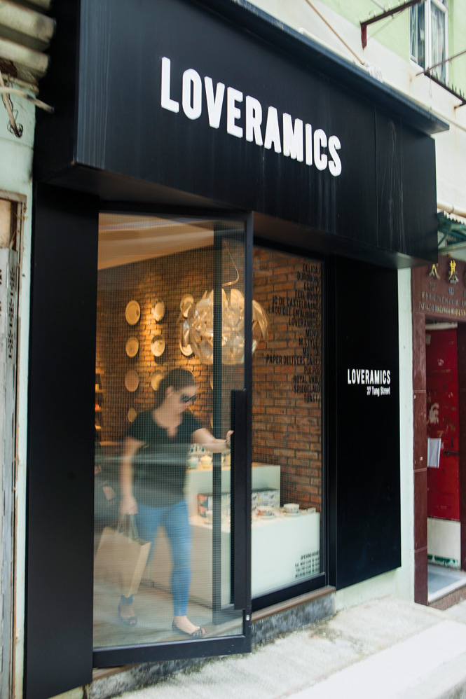 Tung Street in Sheung Wan is home to several chic boutiques, including ceramics shop Loveramics.