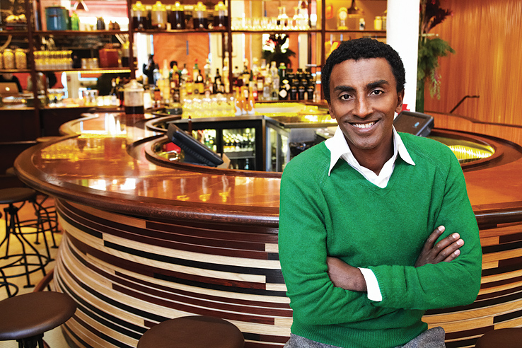 Marcus Samuelsson at his Red Rooster restaurant.
