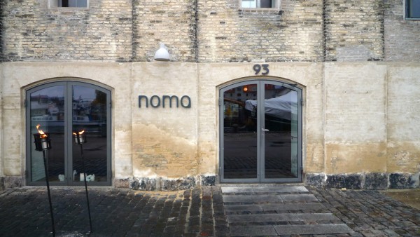 The entrance to Noma in Copenhagen.