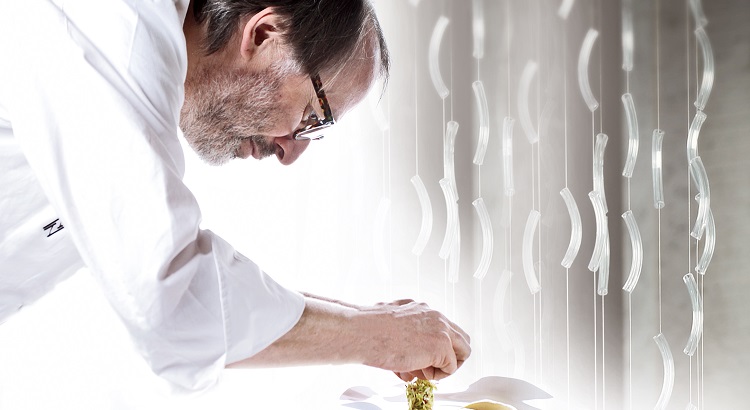 Chef Niederkofler first started his culinary training in Germany and is now the executive chef of Rosa Alpina.