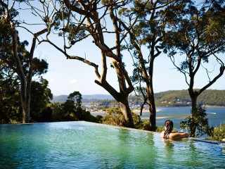 Brisbane Water View from Pretty Beach House Pool