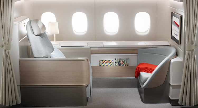 Air France's revamped Boeing 777 features four cabins, including La Première, the carrier's first class suites.
