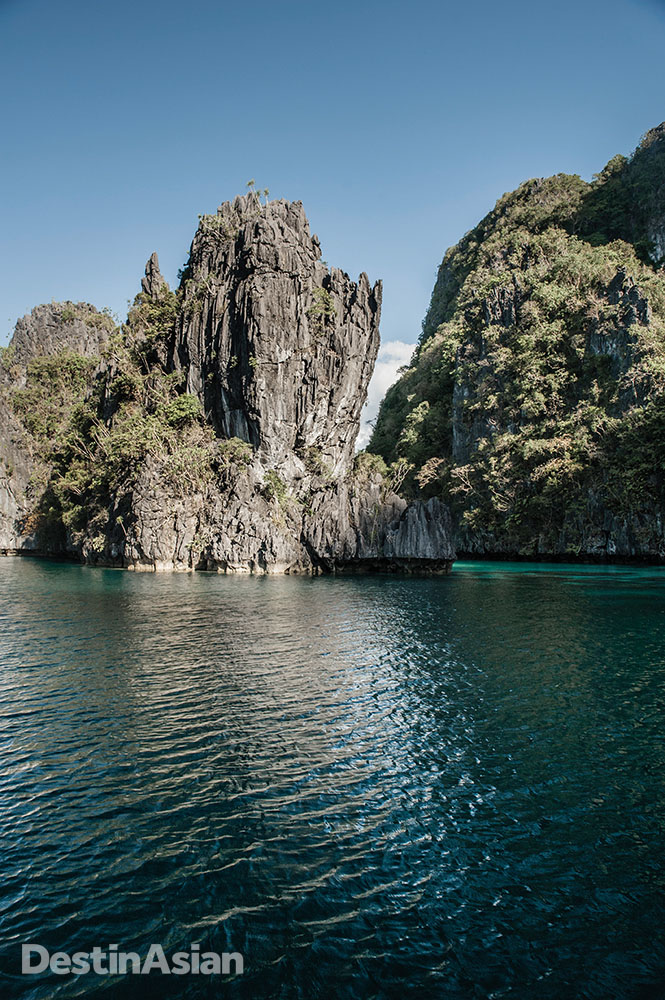 Ancient karst formations in Bacuit Bay.