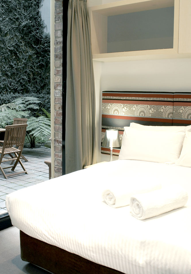 The Courtyard Suite at The Pensione Melbourne. 