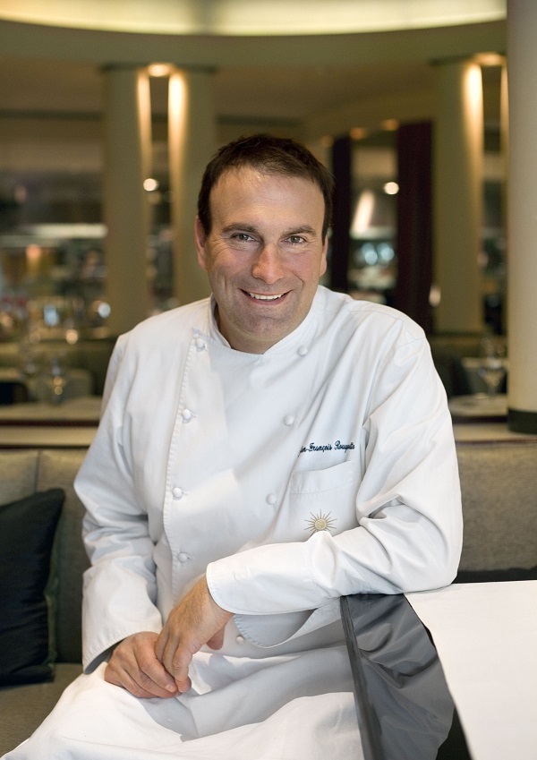Chef Jean François Rouquette will design a menu adapted from his at Park Hyatt Paris-Vendome.