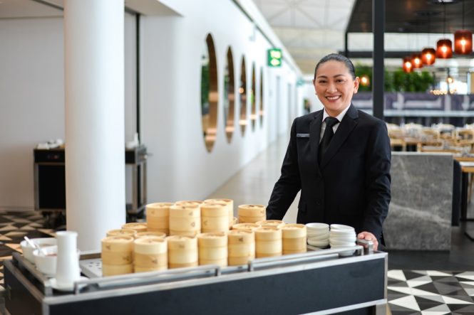 The lounge’s popular dim sum trolley has made a comeback.