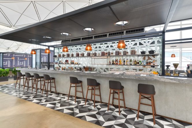 The bar serves up Neil Perry cocktails and premium Australian wines, beer, and spirits.