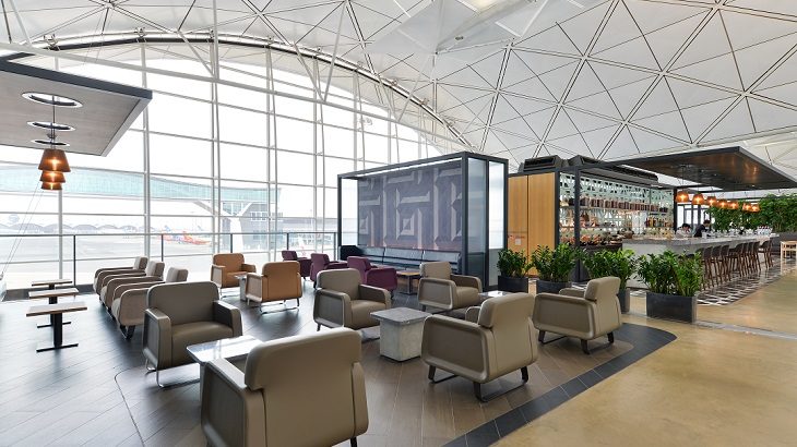 The Qantas Hong Kong Lounge only reopened earlier this month.