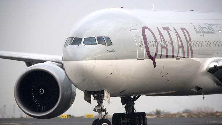 A Qatar Airways Boeing 777-300ER aircraft.