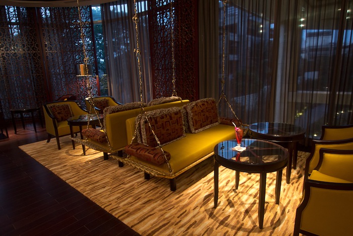 The Ritz-Carlton Bar features top shelf liquor and swings.