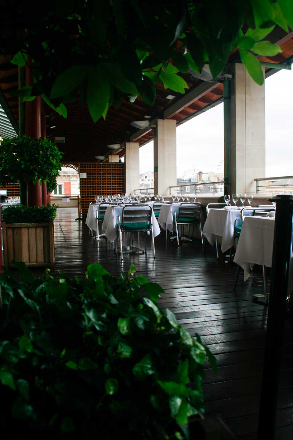 The terrace at the Royal Opera House by Lia Vittone.