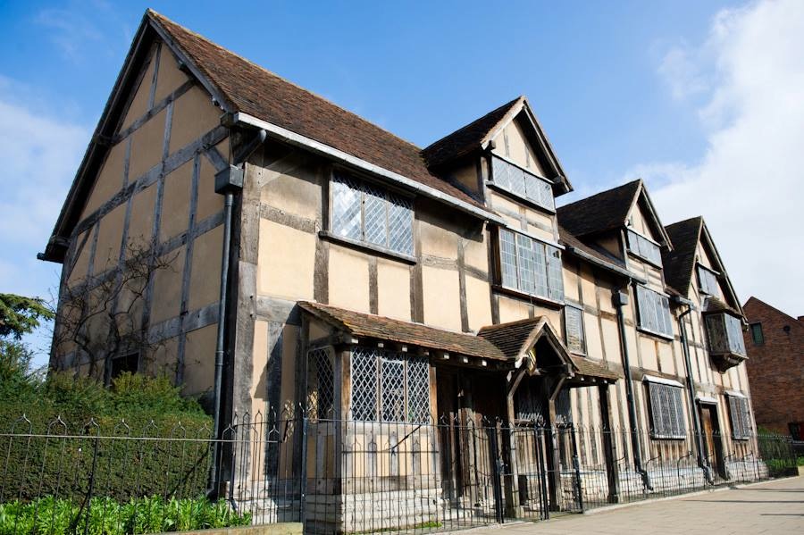 Shakespeare's birthplace in Stratford-upon-Avon, England.