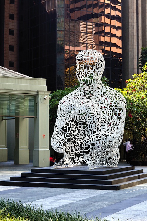 Outside the Ocean Financial Centre, Singapore Soul by Catalan sculptor Jaume Plensa pays tribute to the city-state's multicultural milieu.