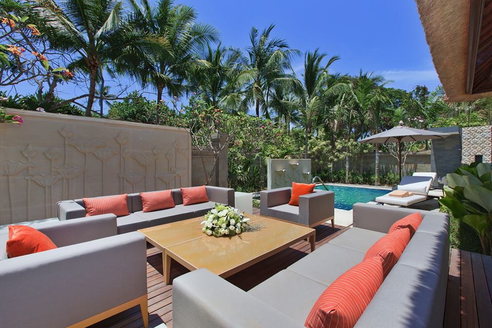 A private pool villa at Sofitel Bali Nusa Dua Beach Resort.
