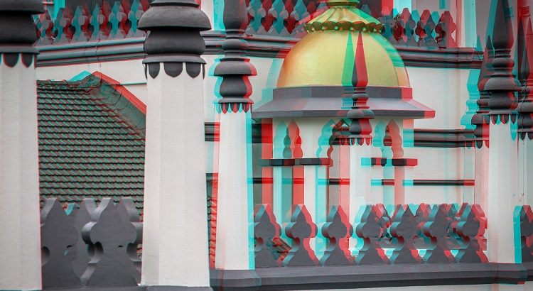 The Sultan Mosque within the Kampong Glam precinct.