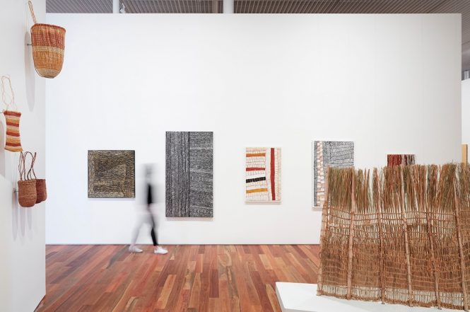 The Yiribana Gallery at the Sydney Modern is dedicated to the display of Aboriginal and Torres Strait Islander art.