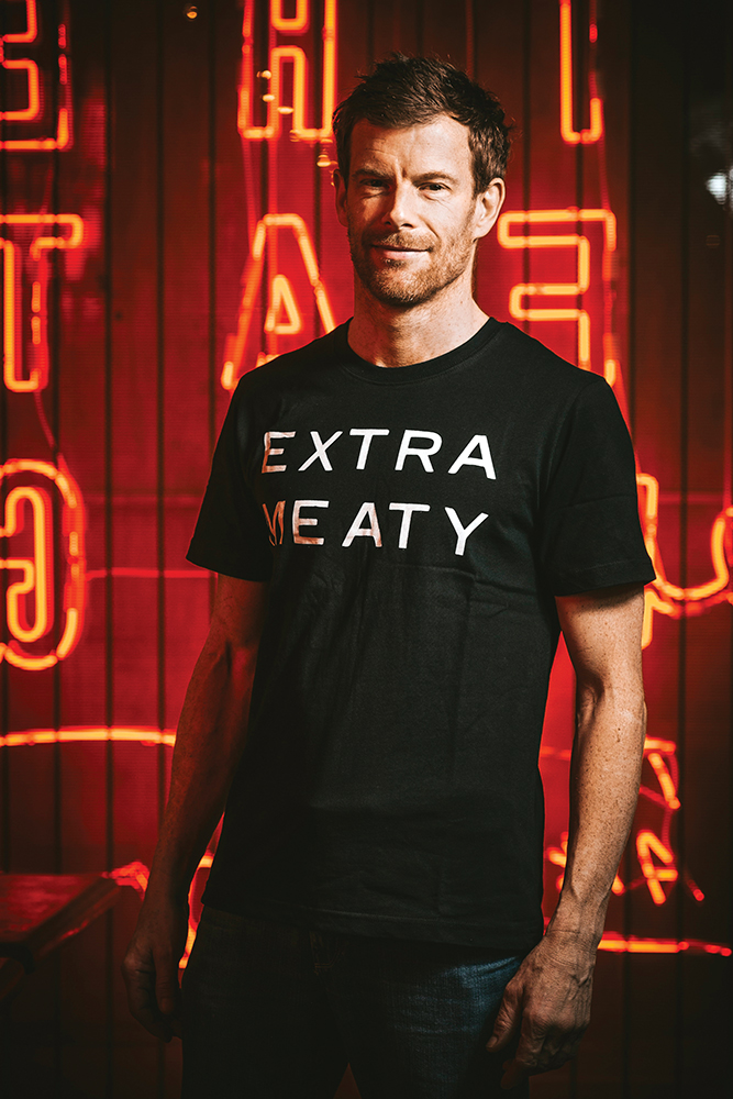 Tom Aikens at his new swine-centric outpost in Causeway, The Fat Pig.