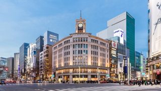 The landmark Wako department store in Ginza, Tokyo.