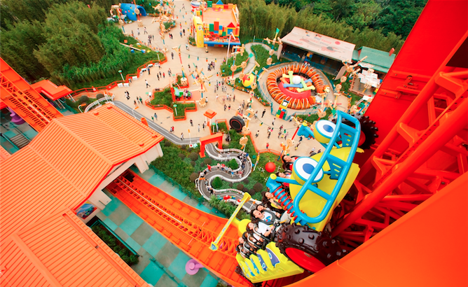 Hong Kong attractions: RC racer at Disneyland's Toy Story park