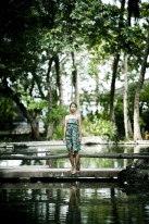 On the grounds of the Palau Pacific.