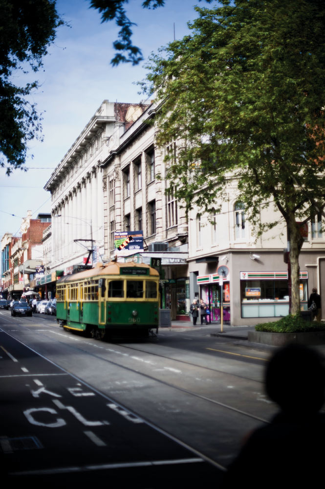 Melbourne’s vintage trams still ply Chapel Street in Prahran.