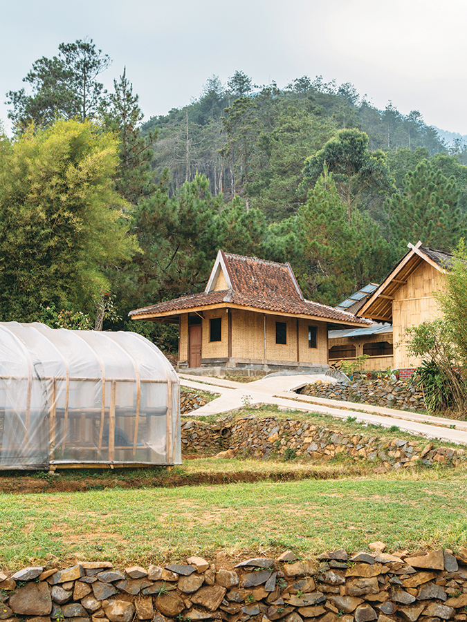 Facilities at the Malabar Mountain coffee plantation, on the forested slopes of West Java's Mount Puntang.