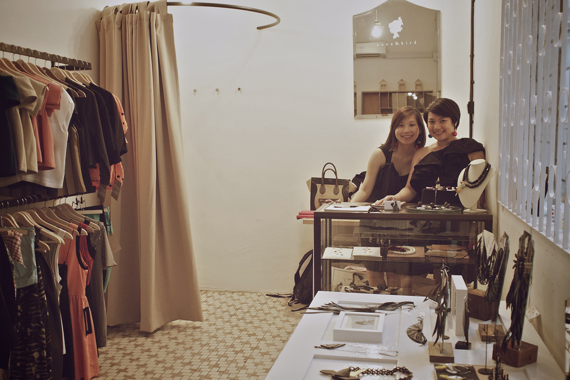 Georgina and Chiewling, owners of Nana & Bird boutique.